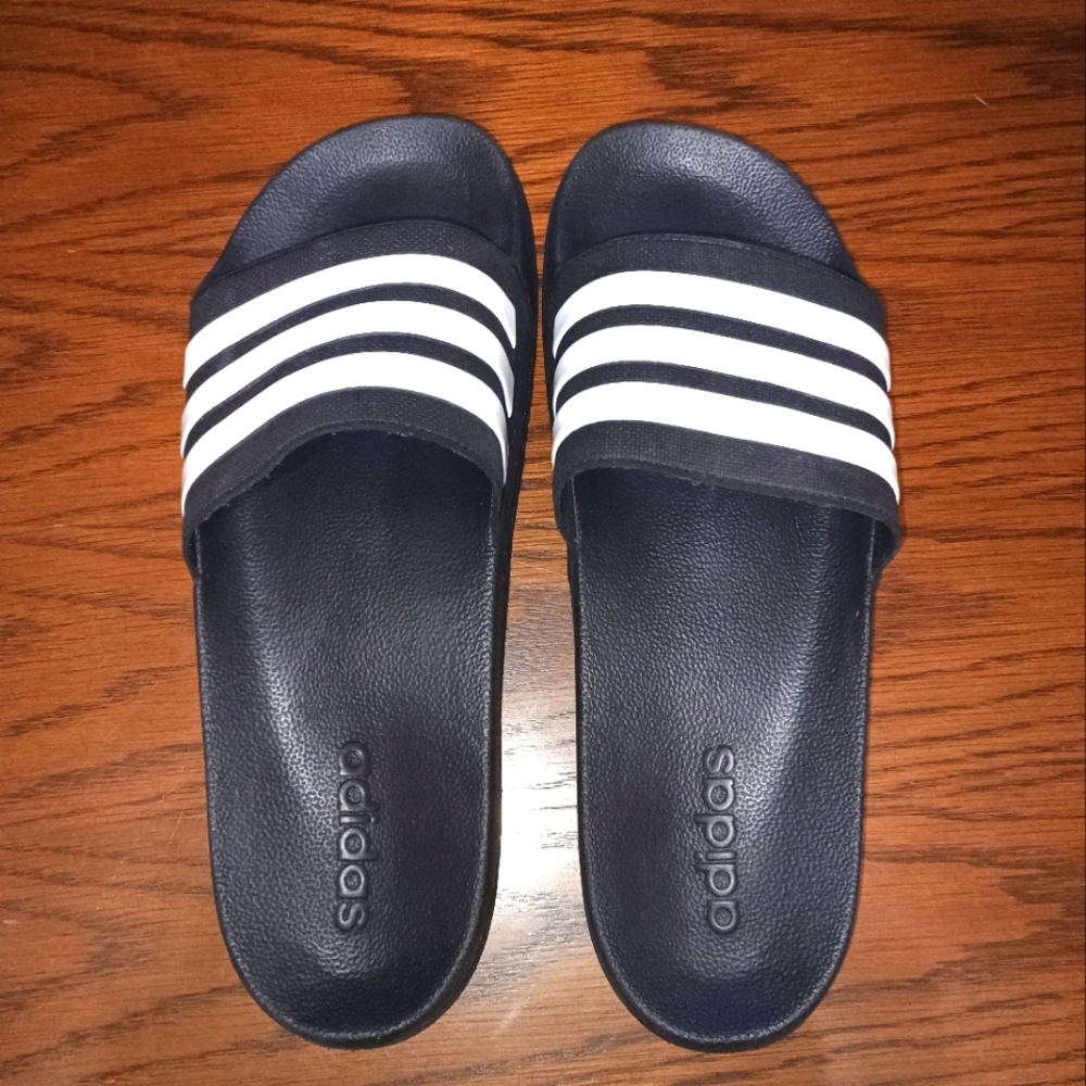 Men's Adidas slides size 12 black